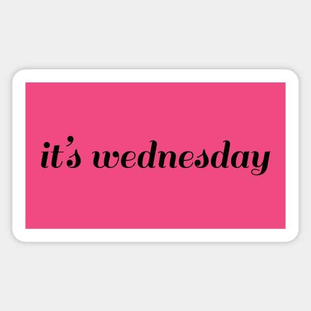 on wednesdays Sticker by christinamedeirosdesigns